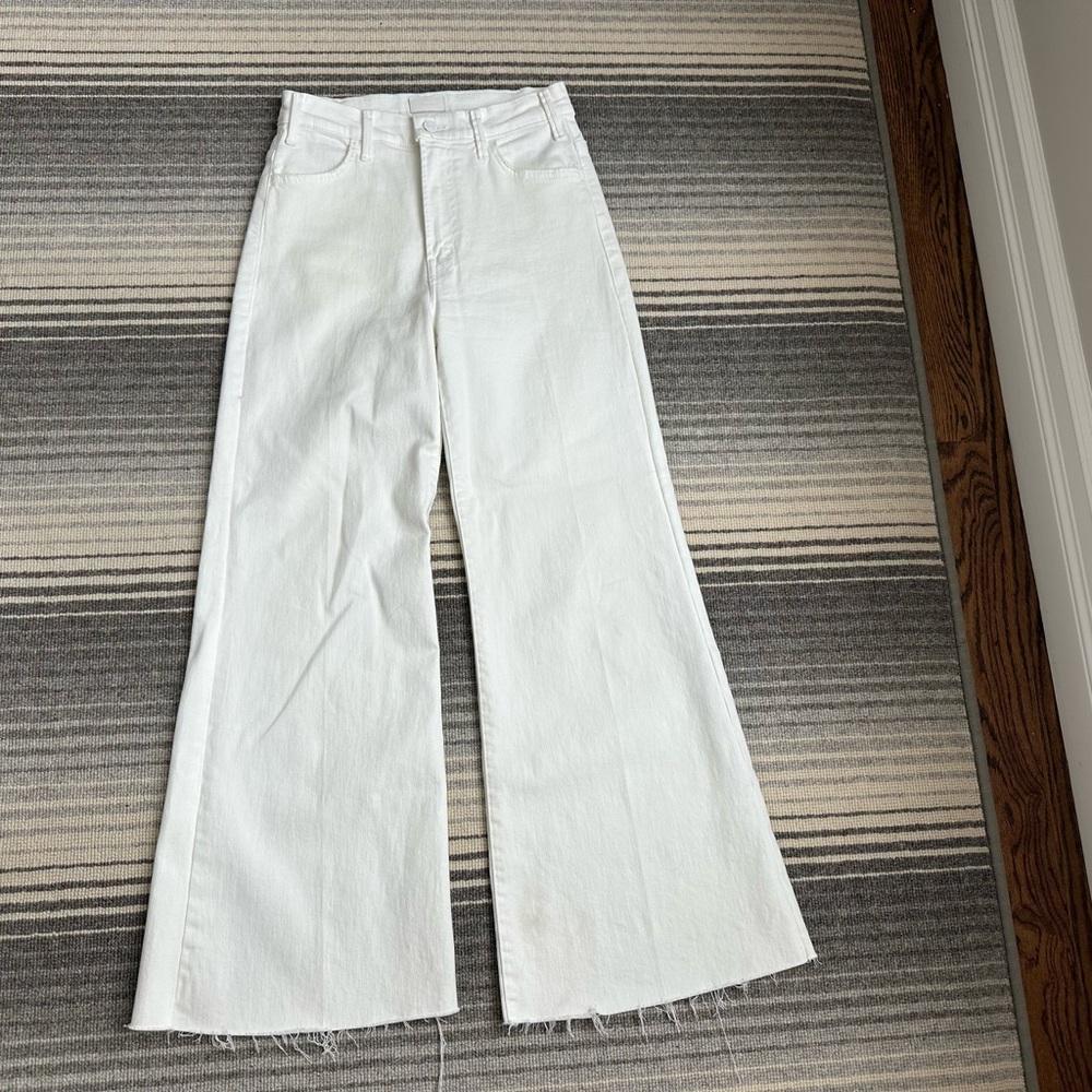 MOTHER White Flare Wide-Leg Jeans… BRAND NEW